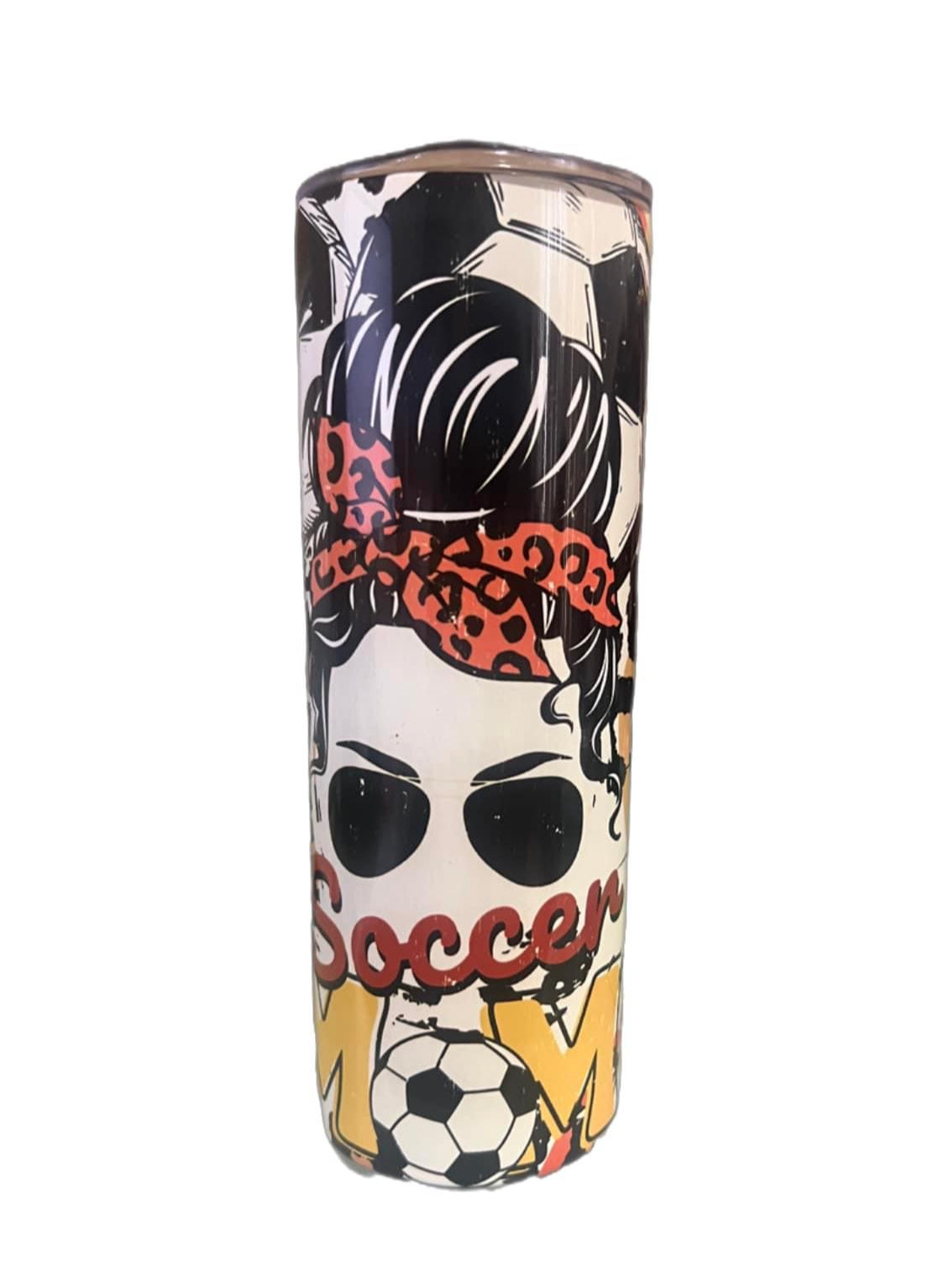 SOCCER MOM- Skinny Tumbler