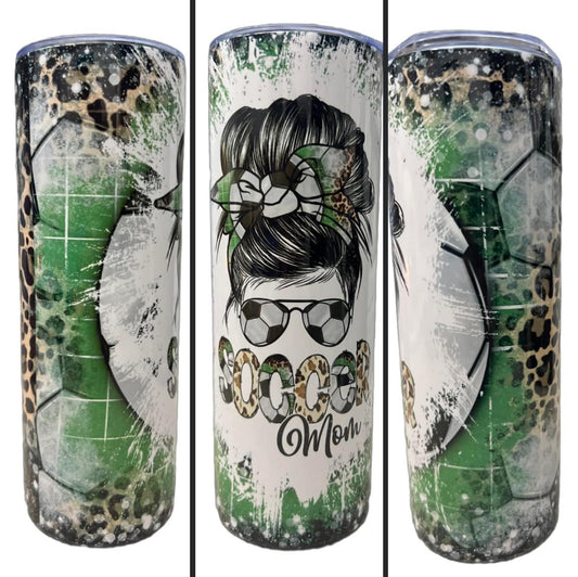 SOCCER MOM -Skinny Tumbler
