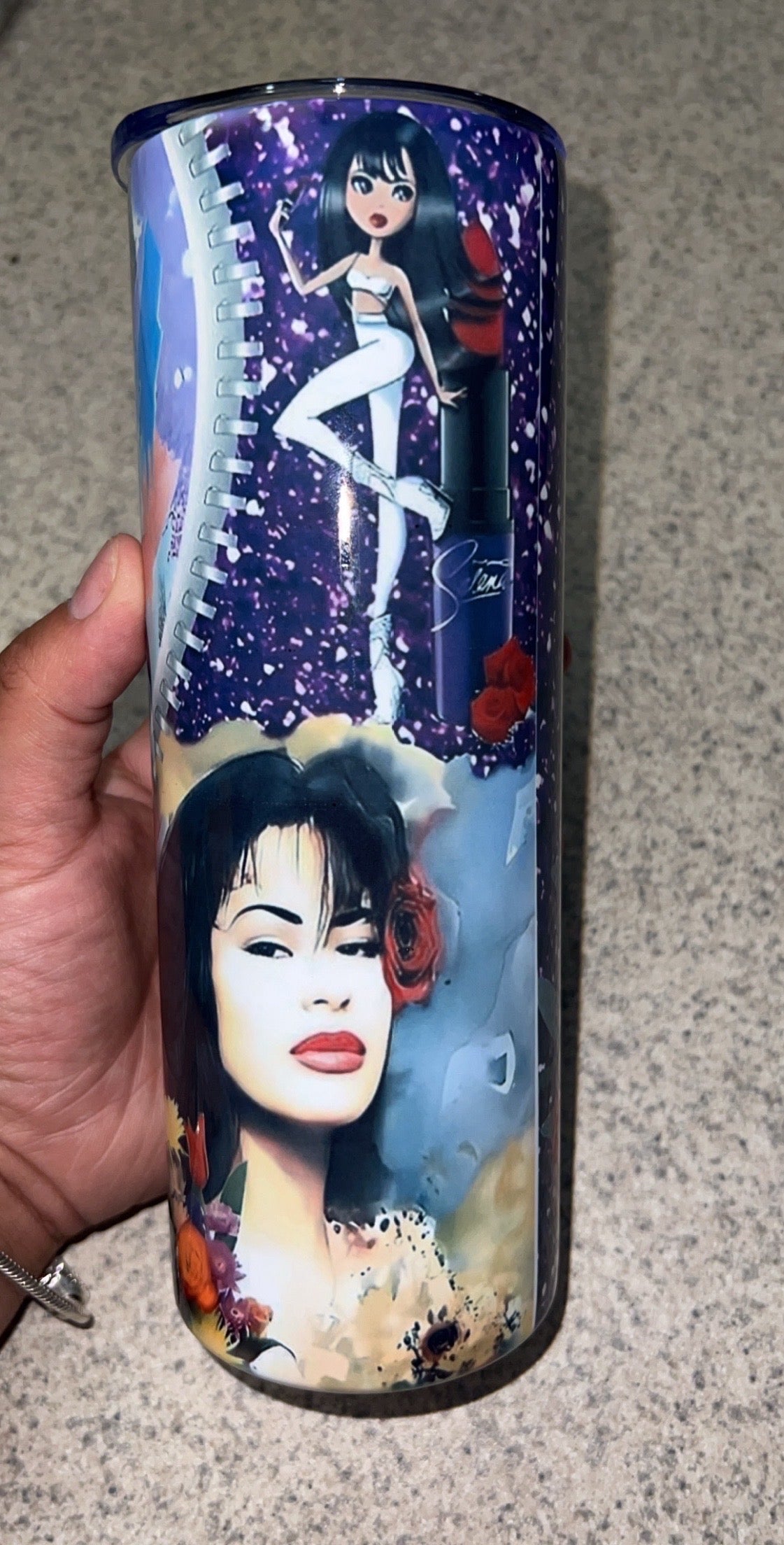SELENA   -Skinny Tumbler